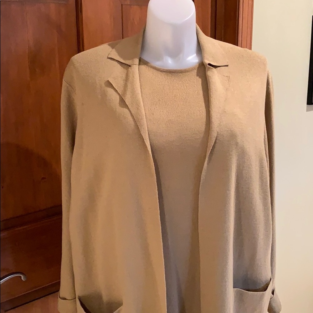 Cardigan and matching shell sweater